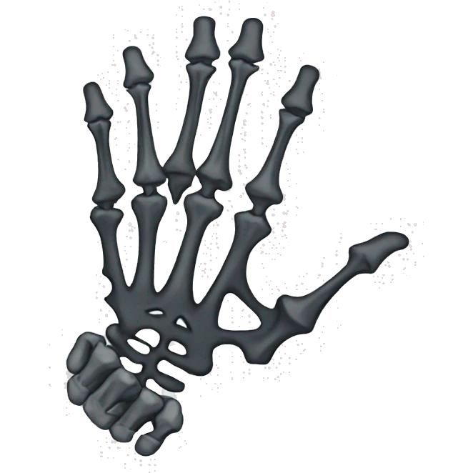 hand skeleton emoji