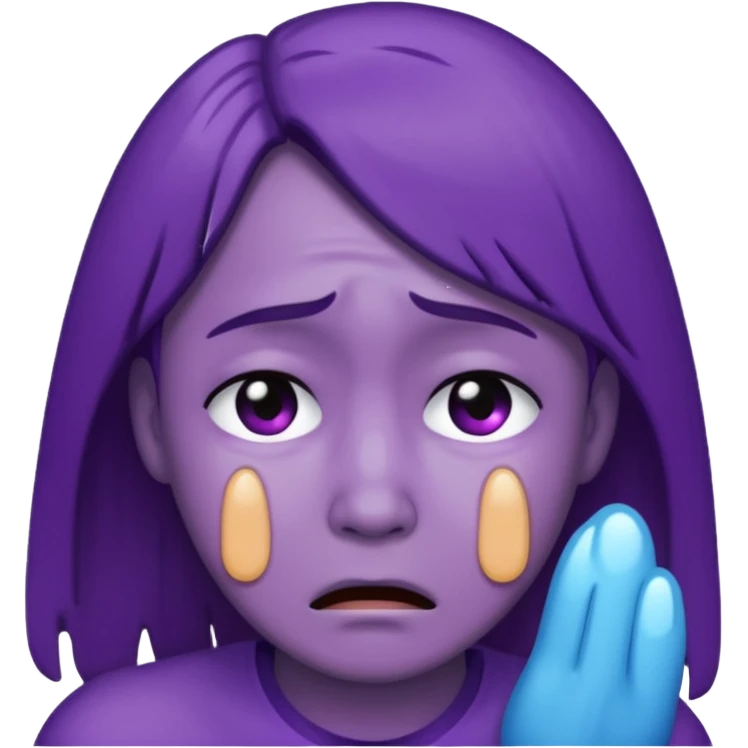 :face-purple-crying: emoji