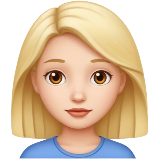 Una ragazza emoji