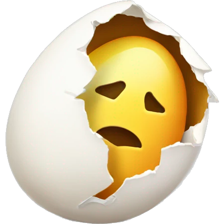 Eggshell broken emoji