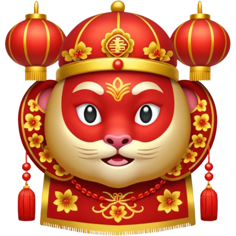an emoji of chinese new year: 馬年大吉, 身體健康, 主恩滿溢 emoji
