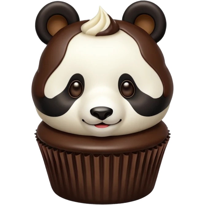 Panda Cupcake bite me emoji