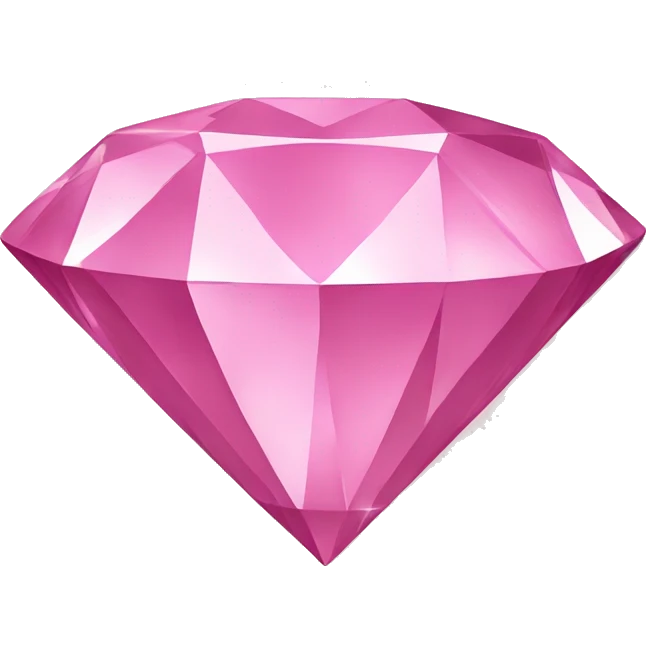A pink diamond emoji