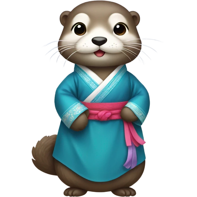 korean hanbok otter emoji