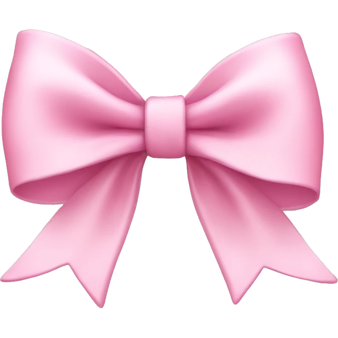Light pink bow emoji