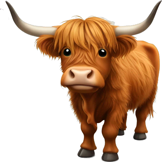 Highland cow emoji