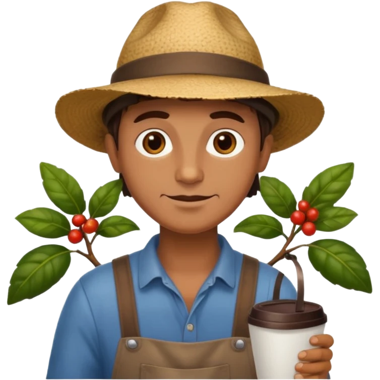 granjero de cafe full body  emoji