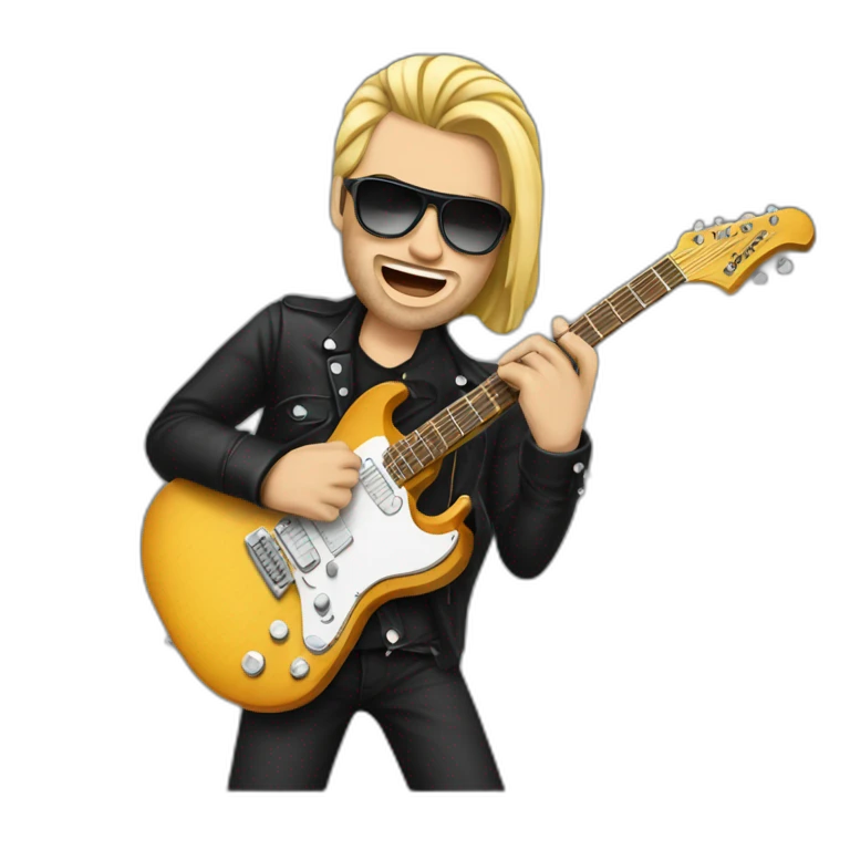 Guitarrista de rockabilli emoji