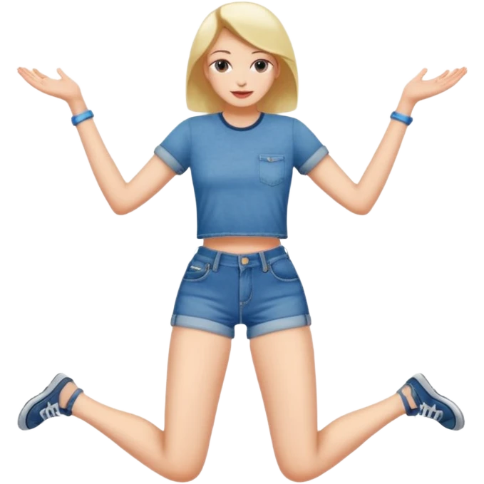 Woman with legs spread  emoji