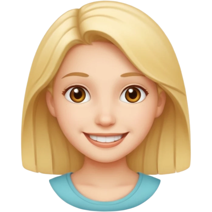 Girl smiling emoji