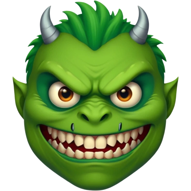 a monster with one eye in the centre of his face emoji