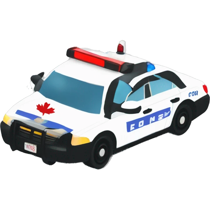 cn tower with cop cars and police crime below emoji