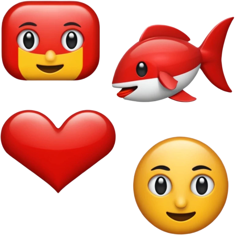 Kalp içinde R emoji