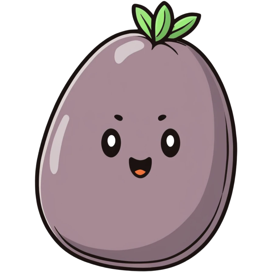 black potato emoji