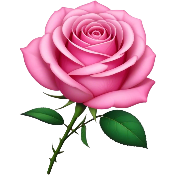 Pink rose  emoji