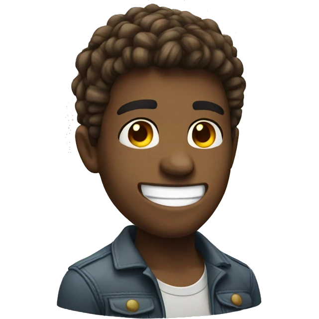 cool tough smile emoji