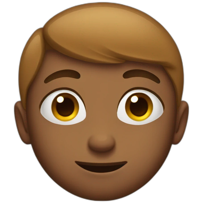 Boy with big forehead and eyes that split up emoji