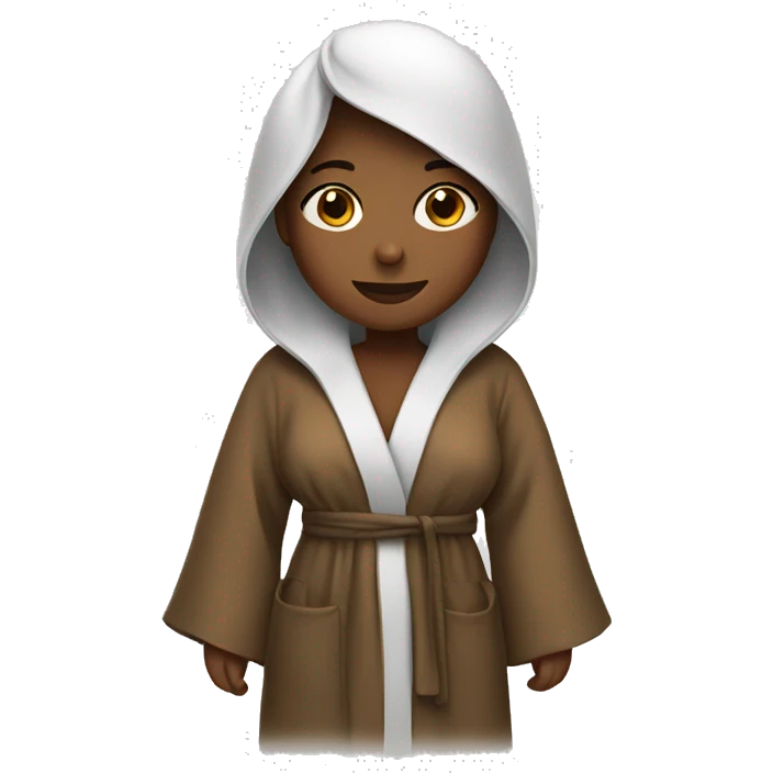 Girl wearing a robe  emoji