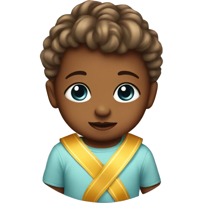 Baby with ribbon  emoji