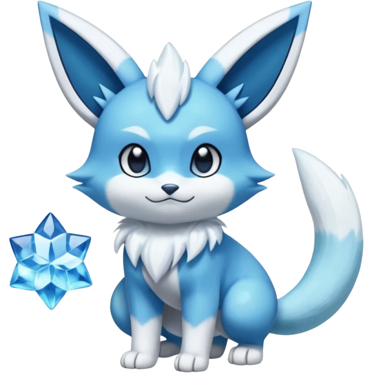 Glaceon-Dewott-Meowstic-Fakémon-hybrid-creature (full body)  emoji