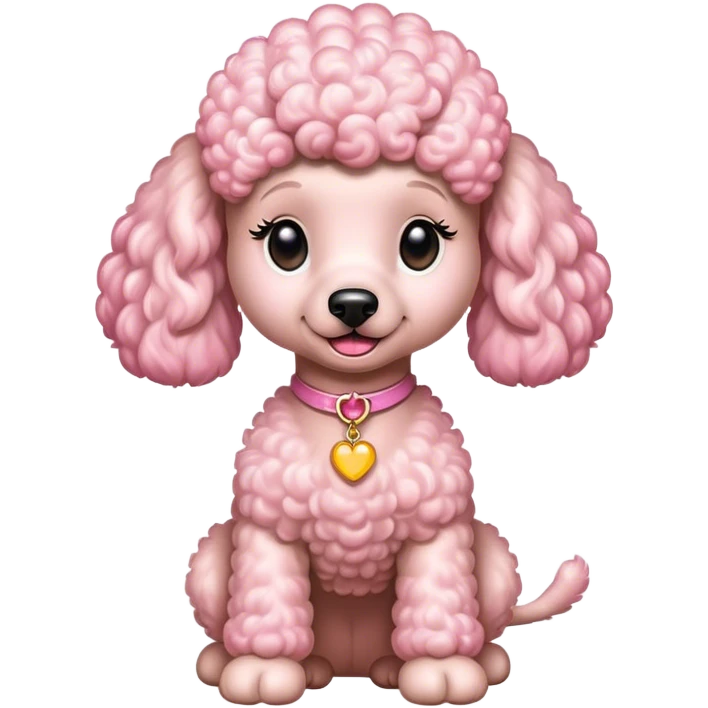 Pink Disney poodle emoji