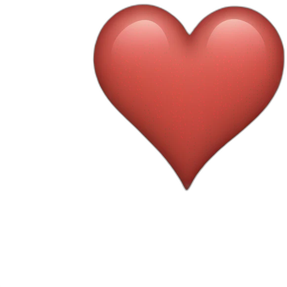 Heart outline emoji