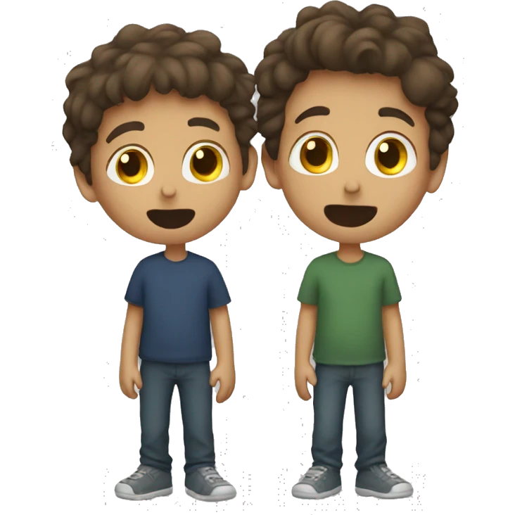 two boys kissing  emoji