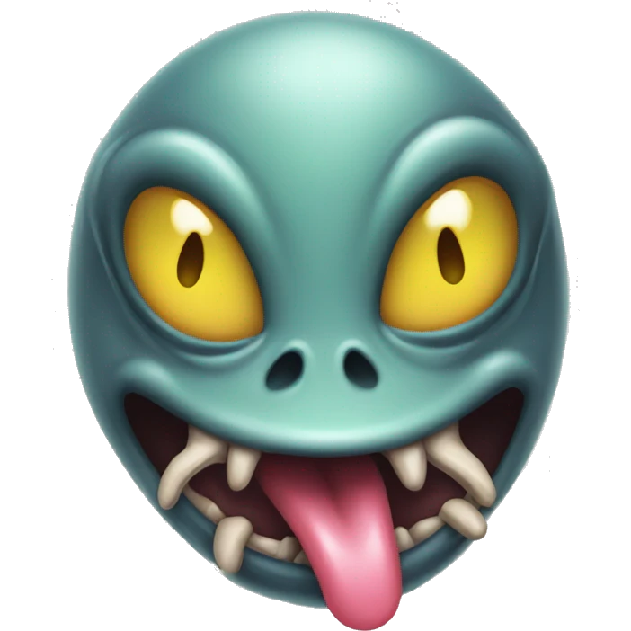 Alien sticking tongue out  emoji