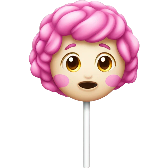 Pink sucker emoji