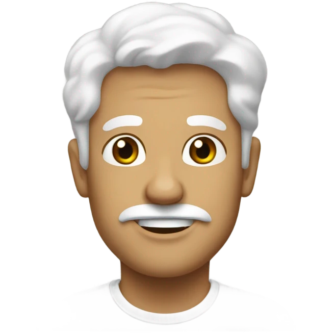 White beain emoji