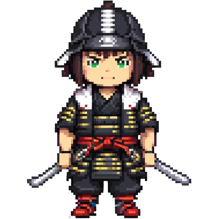 modern wandering samurai with urban gear emoji