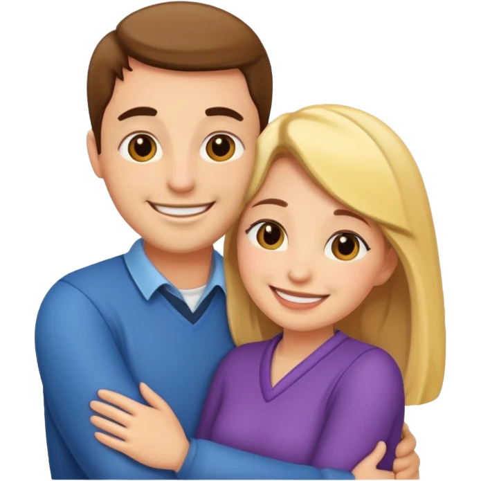 a couple celebrate anniversary emoji