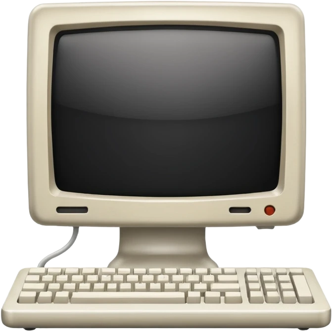 old mac computer front view emoji