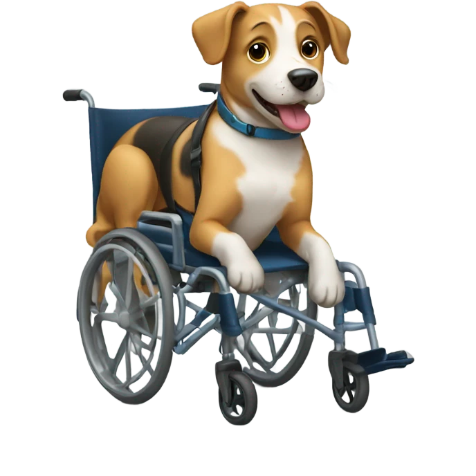dog in a wheelchair  emoji