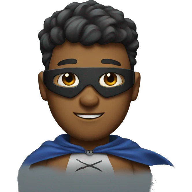 The name Matt with a superhero cape  emoji
