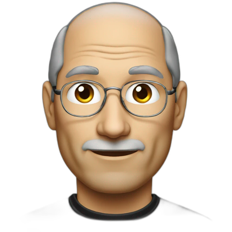 Steve jobs wearing apple vision pro emoji