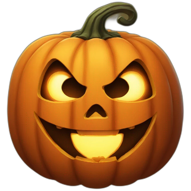scary jack o lantern emoji