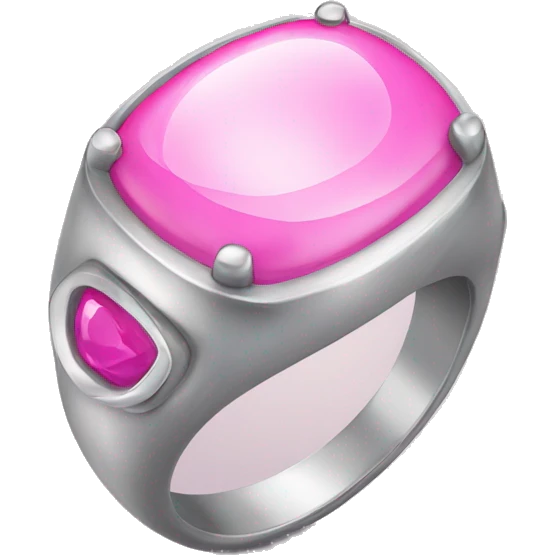 pink and silver ring emoji