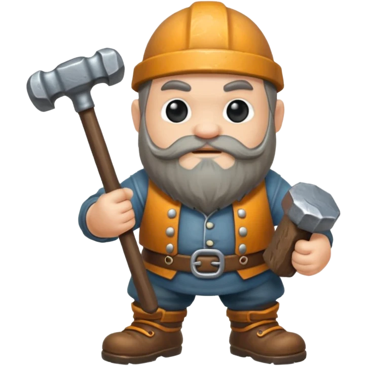 Dwarf hammer emoji
