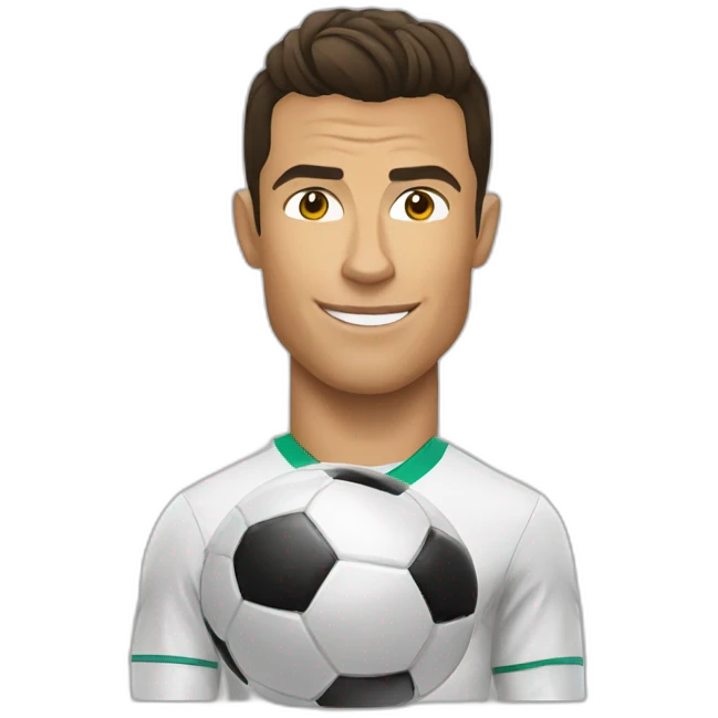 Cristiano Ronaldo doing siuuu emoji