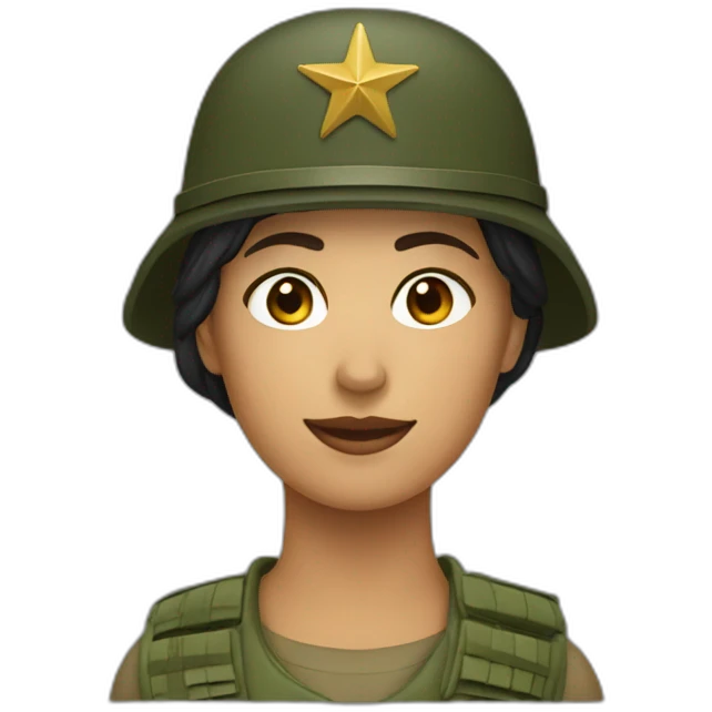 Ejército mujer emoji