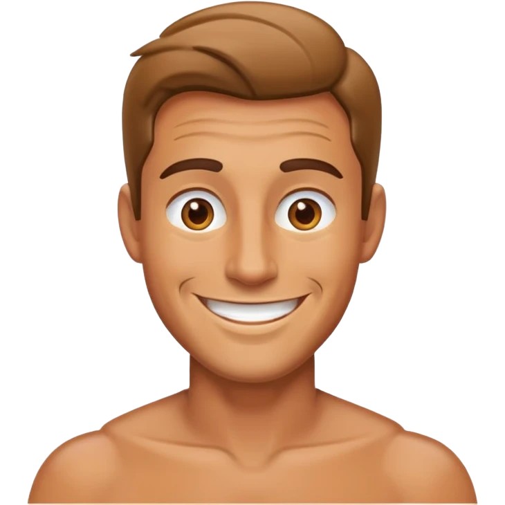 Guy having emoji