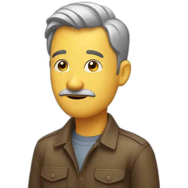 thinking man emoji