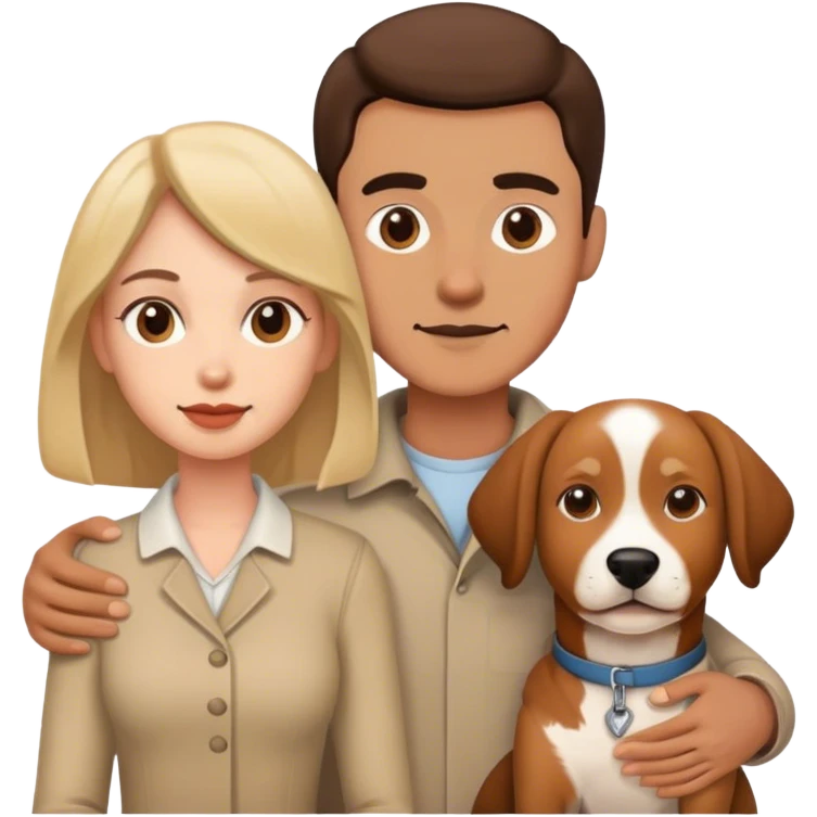 mum dad dog emoji