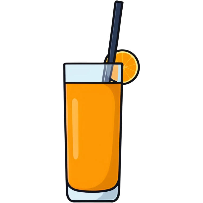 double stuffed orange juice emoji