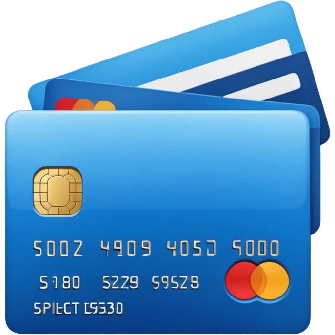 credit card blue point of sale emoji