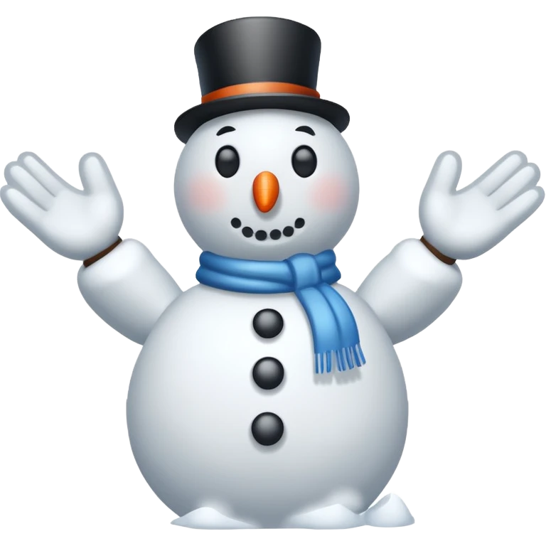 snowman hands only emoji