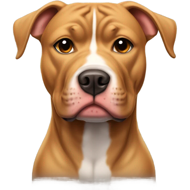 Light brown pit bull dog  emoji