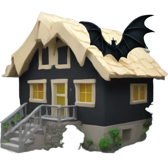 Batman in style Rubber House  emoji