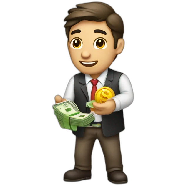 Hombre regalando dinero emoji